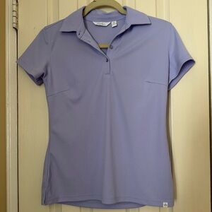 Lady Hagen Lavender Golf Polo Top - Lightweight Short Sleeve